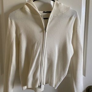 brandy melville arden hoodie - white
